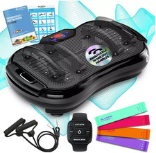 Bluefin Fitness Ultra Slim Plus Vibration Plate Platform Exercise Machine Black