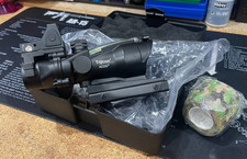 Black ACOG TA31 RMR 4x32 Illuminated GREEN Fibre Optic Sight Scope with RMR