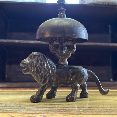 Antique brass lion hotel - antique,