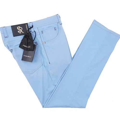 Stefano ricci straight fit sky - straight,