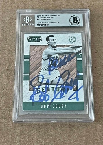 Bob cousy signed 2015 - signed, 2015-16