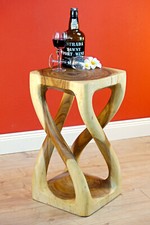 Side Table Flower Stool Acacia