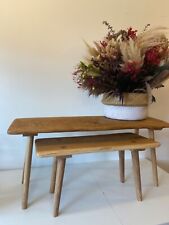 Large Handmade rustic wooden bench