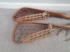 Hattersley Lacrosse Stick Leather Cradle Hickory Shaft Hattersley & Sons 43" X 2