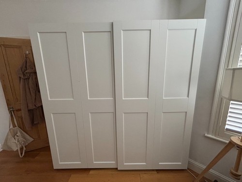 Double ikea white pax wardrobe - double,