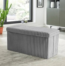Ribbed Ottoman Storage Box