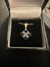 sapphire and diamond necklace