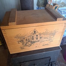 Vintage Wooden Ammo Box