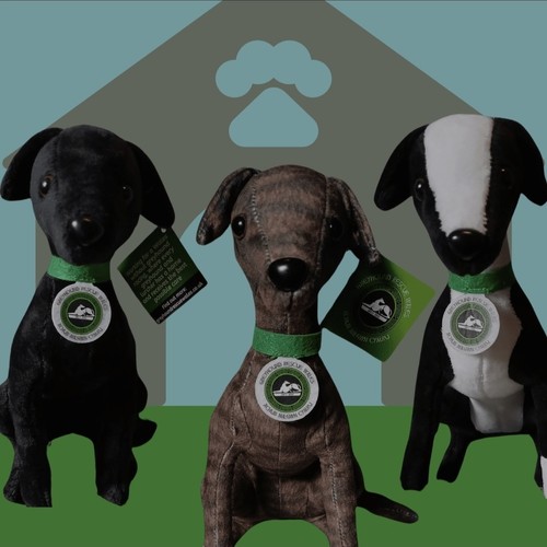 Greyhound grw plushie toy - greyhound,