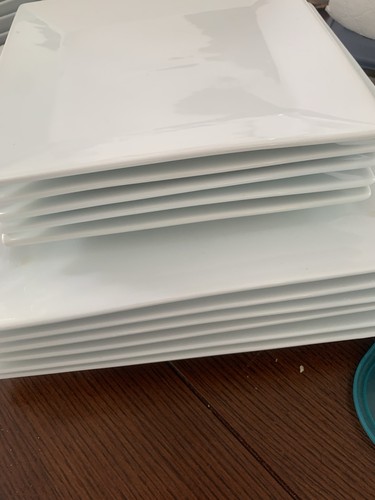 Dinner plates square side - plates,