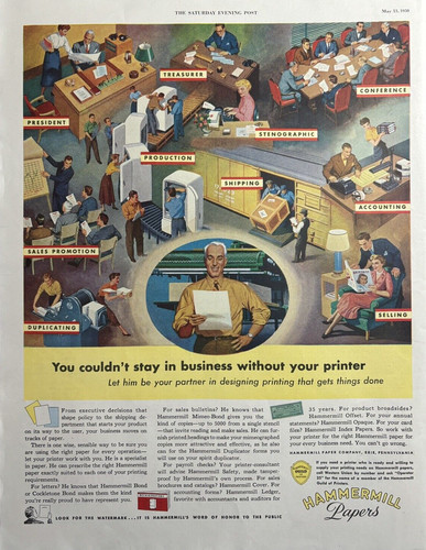 1950 hammermill paper - paper, company