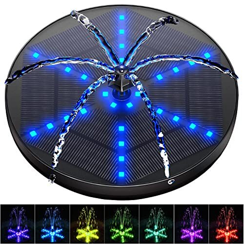 Solar fountain pump with led - pump,