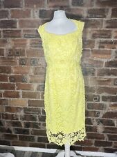 LIPSY VIP LEMON LACE DRESS SIZE 14 VERY GOOD CONDITION
