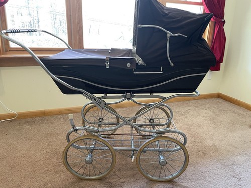Silver cross pram with canopy - cross, canopy-