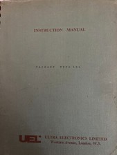 ULTRA ELECTRONICS LTD PACKSET TYPE 4B6 MANUAL RARE