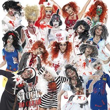 Halloween Zombie Fancy Dress Costume Ladies