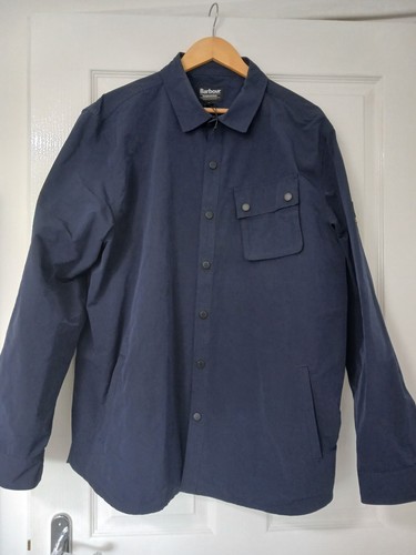 Mens barbour navy overshirt - barbour,