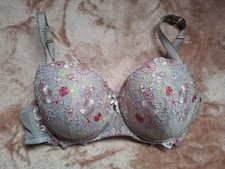 Pink Floral Bra