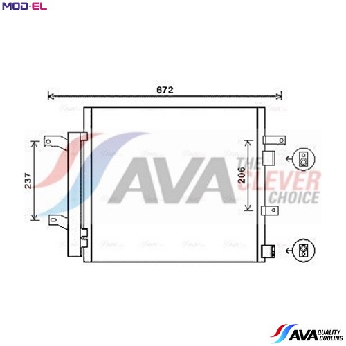 Condenser air conditioning - condenser,