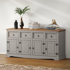 Corona Sideboard Grey Wax 4