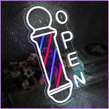 Barber Shop Open Neon Sign