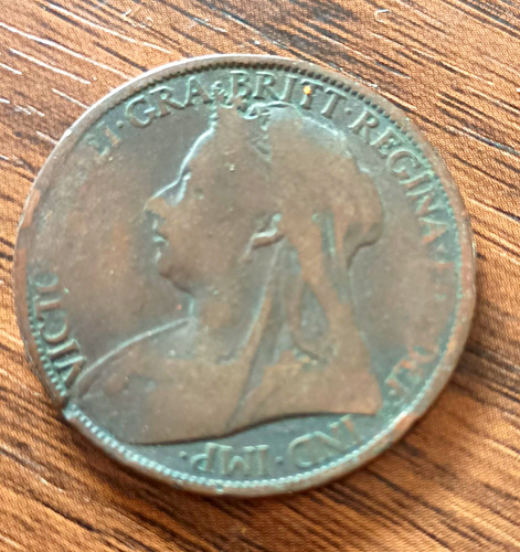 Queen victoria 1900 penny - queen,