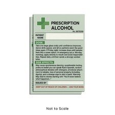 2x Funny Alcohol Prescription