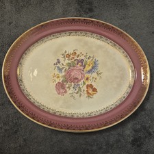 Vtg Crownford 11" Pink Rose