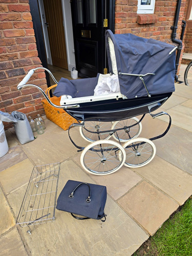 Vintage style navy blue - navy, &