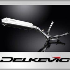 Suzuki DL650 V-Strom 2004-2011 420mm Tri-Oval Stainless Exhaust Silencer Can Kit