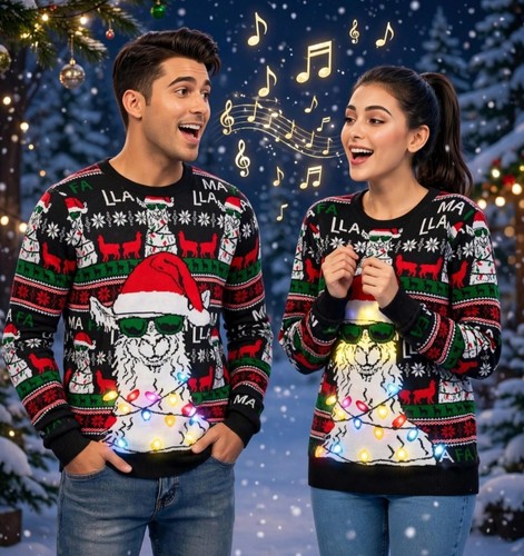 Christmas jumper light up - christmas, jumper.