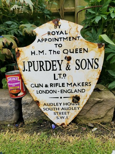 Purdey gun and rifle - , enamel