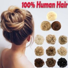 Wavy Messy Bun Scrunchie Hair