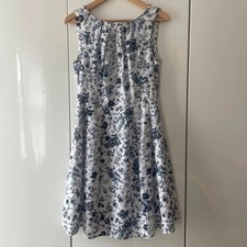 Peacocks linen blend dress