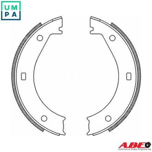 Brake shoe set parking - brake,