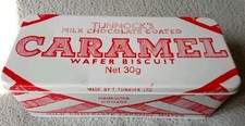 Tunnocks Caramel Wafer Biscuit Tin EMPTY (Has Some Dents) Tunnock Red & White
