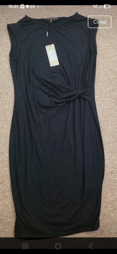 Lipsy black twist front - black,