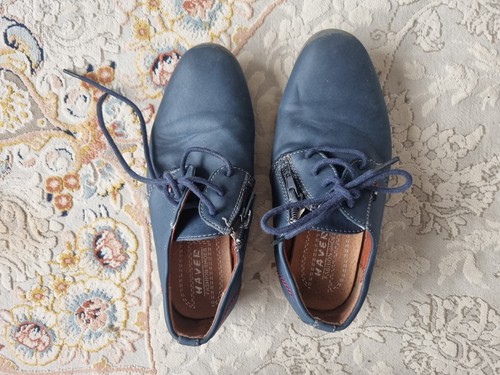 Boys dark blue - leather, lace