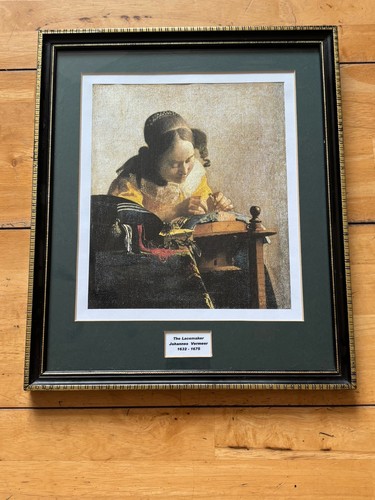 Vintage framed print - framed, –