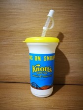 Snoopy plastic drinks bottle with straw whirley usa Knotts berry farm