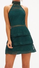 PrettyLittleThing Green Lace