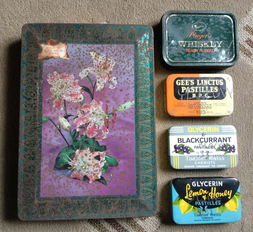 Vintage tins sharp - -,
