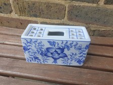 Delft Style Ceramic Flower