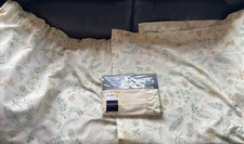 Vtg Pair Dorma Country Diary Meadow Curtains  Approx 67 X 52 “& New Pillowcase