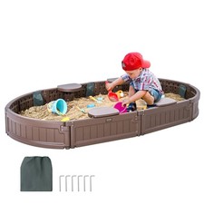 Vevor sandbox with cover oval - vevor,