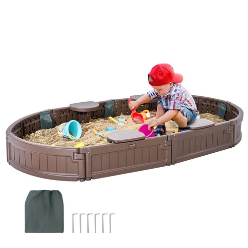 Vevor sandbox with cover oval - vevor,