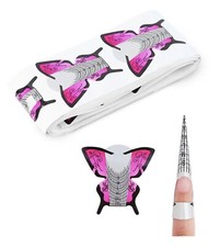 BEAUTI-NAILS Professional Long Butterfly Nail Forms - UK Seller