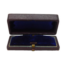 Victorian Tooled Moroccan Leather Stud & Stick Pin Jewellery Box Antique c1880