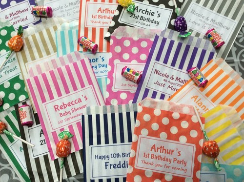 Personalised sweet bags candy - personalised,