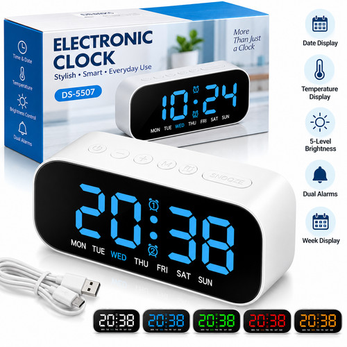 Led electric digital alarm - electric,
